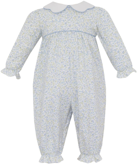 Petit Bebe Caroline Tiny Floral Knit L/S Romper