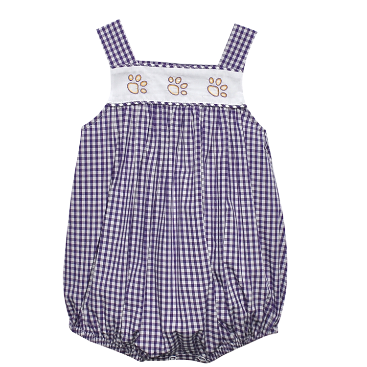 Southern Saturday Tiger Paw Unisex Sun Bubble-Purple Gingham