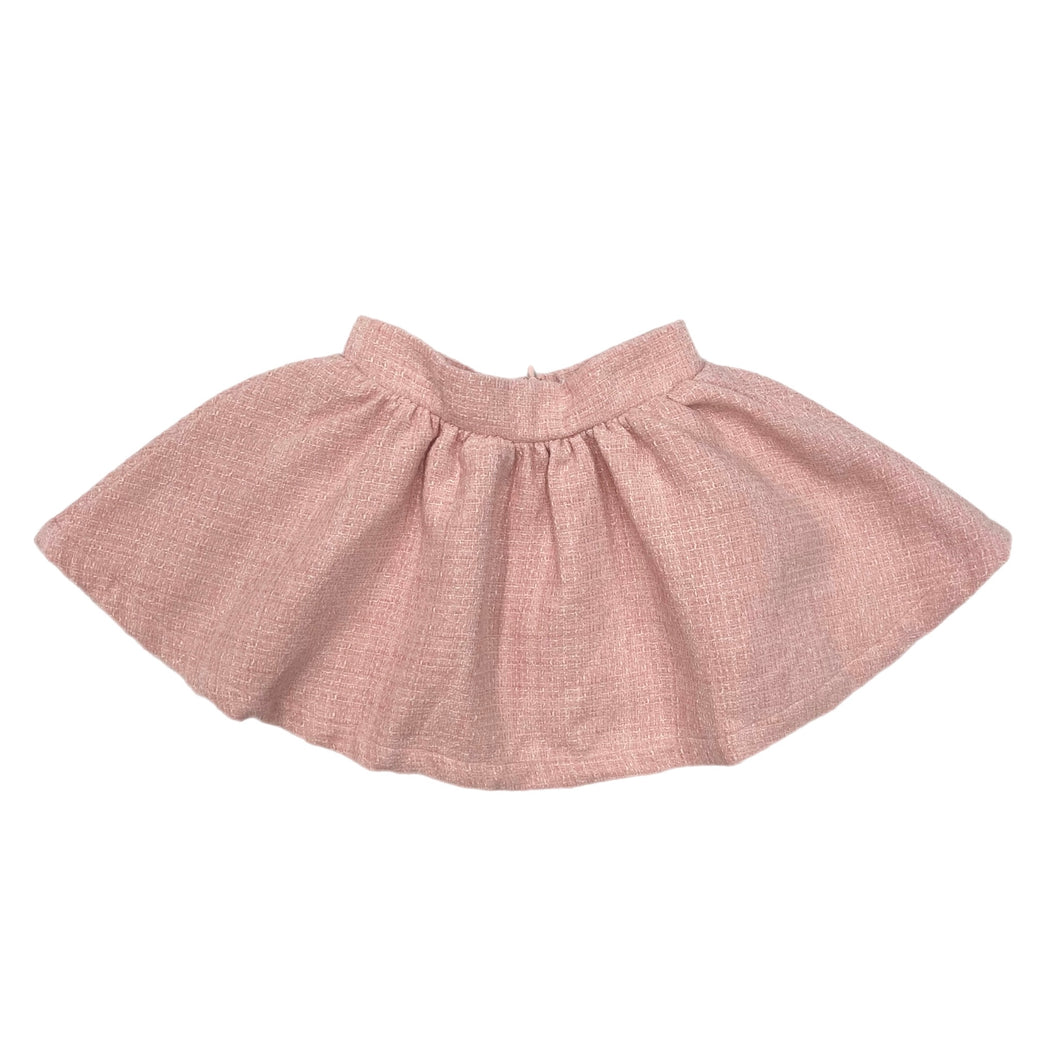 Lulu Bebe Sofie Pink Tweed Skirt