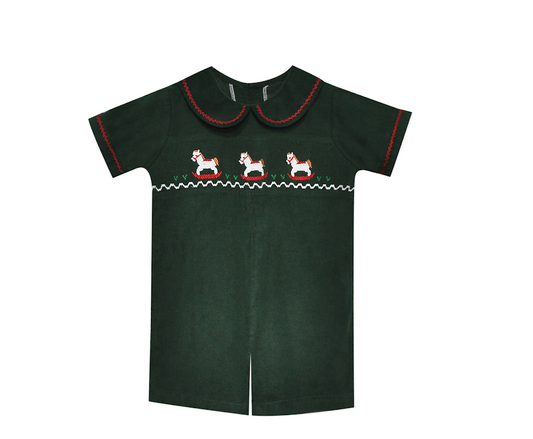 William Corduroy Romper-Rocking Horses