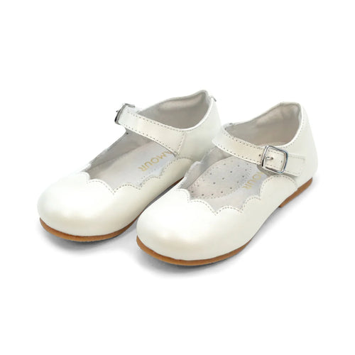 Lamour Sonia Scalloped Mary Jane-Pearl