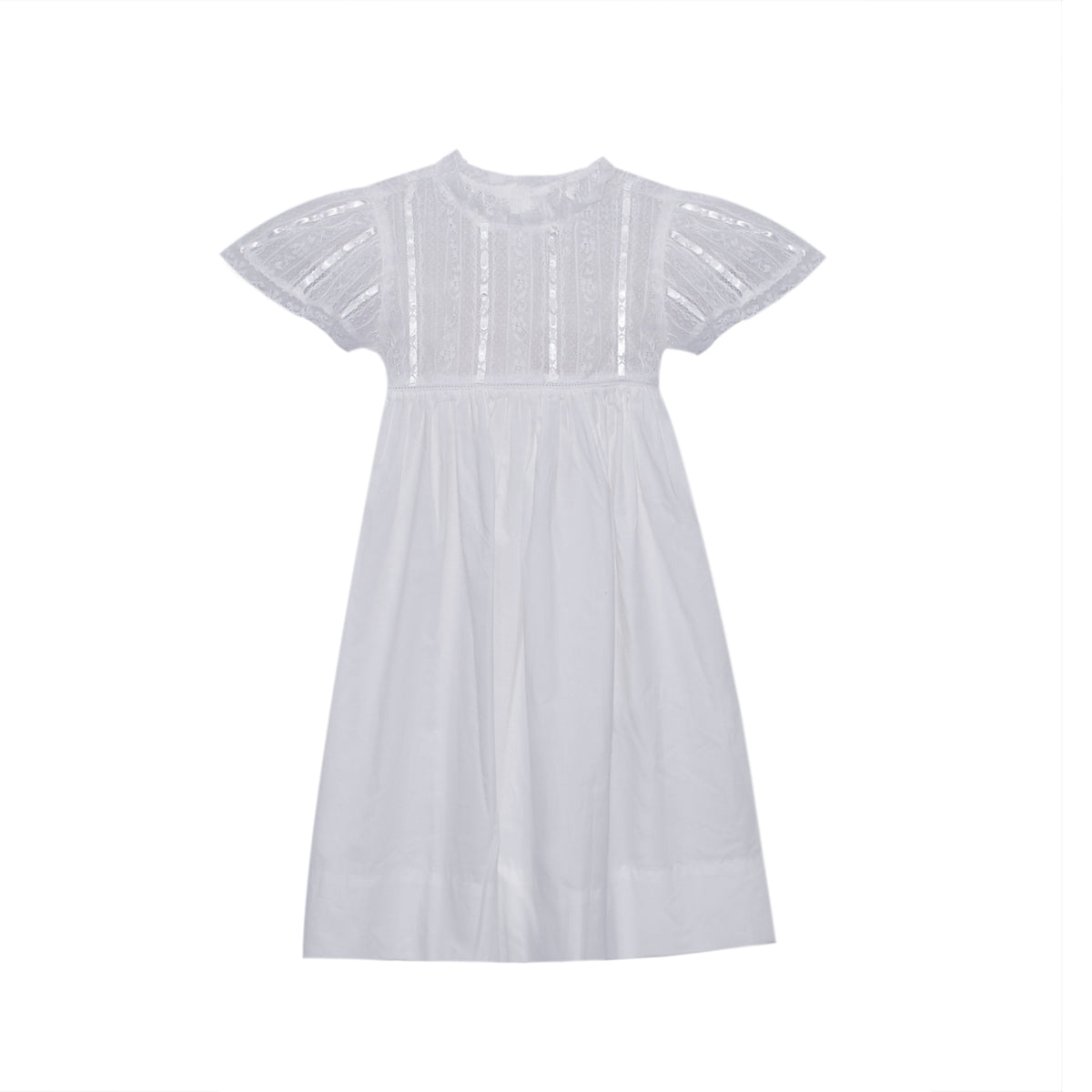 P & R Wesley Full Bodice Dress w/ Sleeve-White