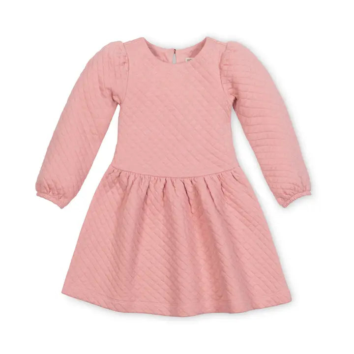 H&H Rose Quilted Drop Waist Dress