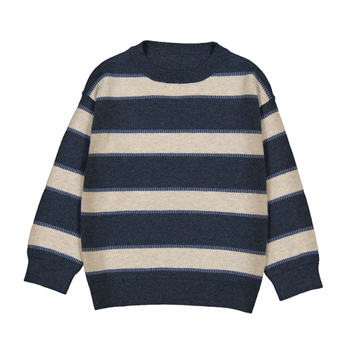 Mayoral Eclipse Blue Striped Sweater