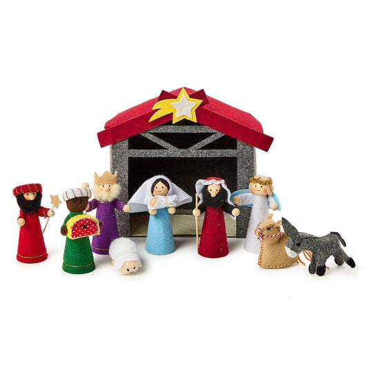 10 pc. Felt Nativity Set