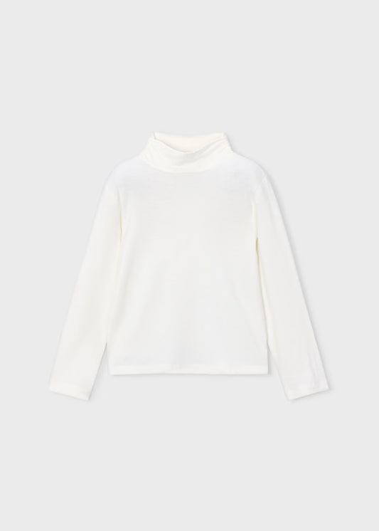 Mayoral Basic Turtleneck-Off White
