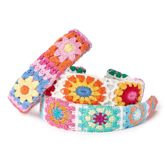 Two's Co. Floral Crochet Headband