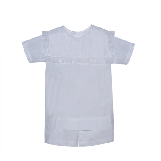 P & R Xavier Short Set-White