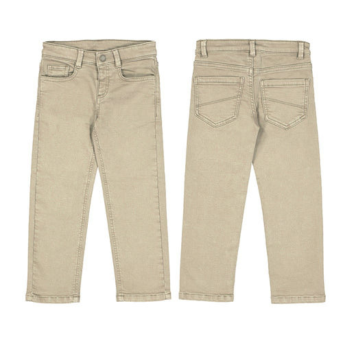 Mayoral Boys Straight Leg Pant-Bark