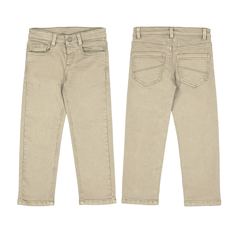 Mayoral Boys Straight Leg Pant-Bark