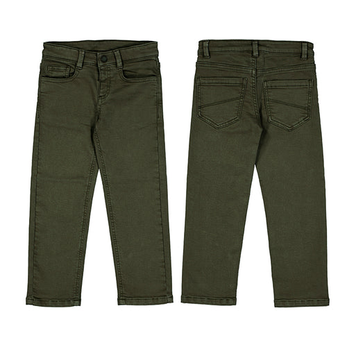 Mayoral Boys Straight Leg Pant-Olive