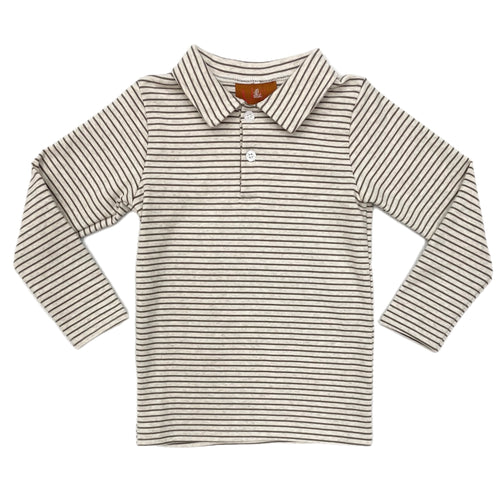 Millie Jay Weston L/S Shirt-Brown Stripe
