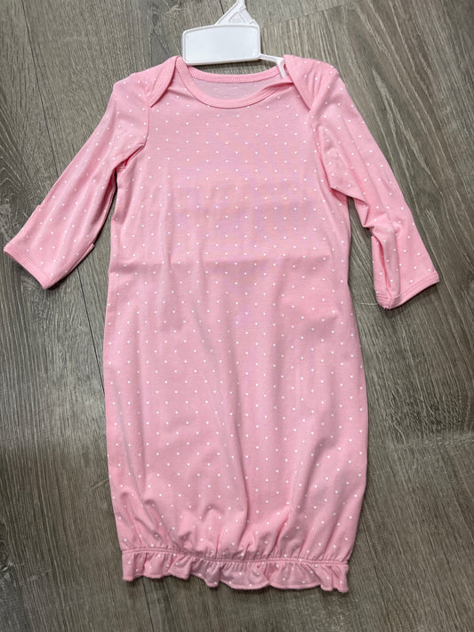 Little Me Pink Dot Gown
