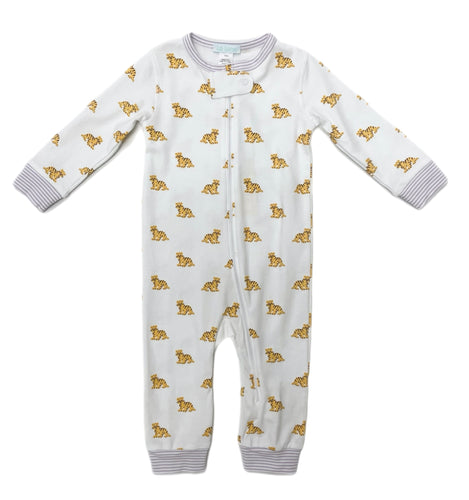 Lulu Bebe Pima Tiger Footless Romper