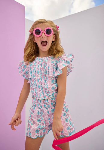 Bisby Annie Top-Marguerite Floral Pink