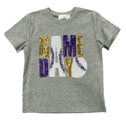 Belle Cher Purple/Gold Baseball Shirt