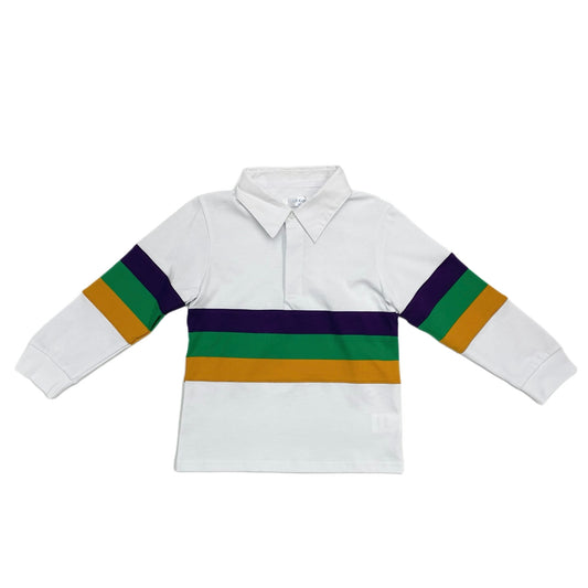 Lulu Bebe Mardi Gras Rugby L/S Shirt