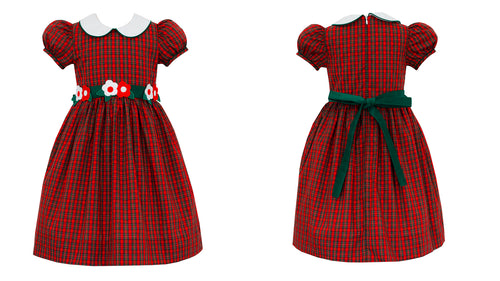 Claire & Charlie Red Plaid Woven Dress