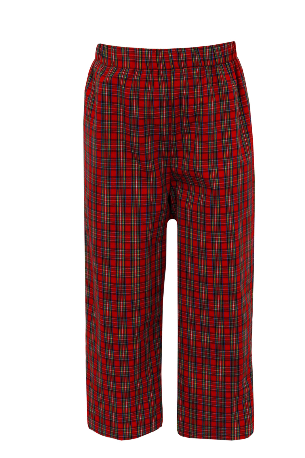 Claire & Charlie Red Plaid Woven Pants