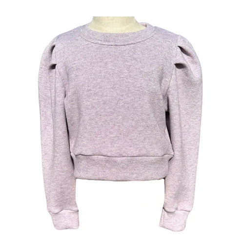 Pleat Peyton Sweater-Lavender