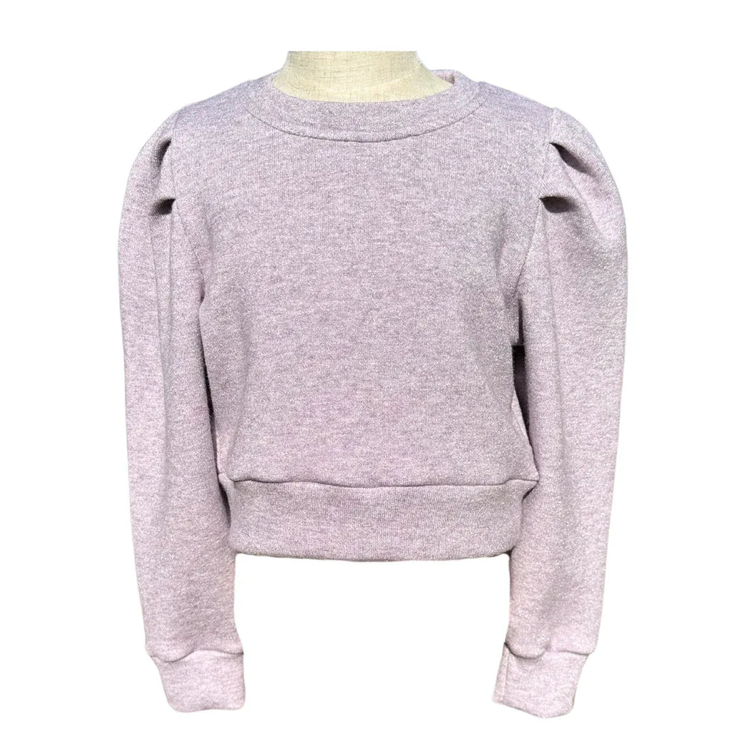 Pleat Peyton Sweater-Lavender