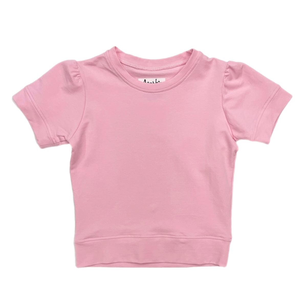 Azarhia S/S Holly Puff Sleeve Shirt-Pink