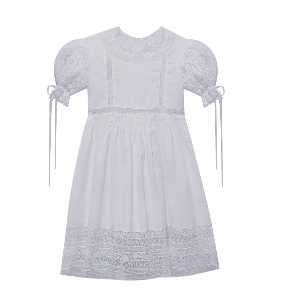 P & R Lola Mae Lace Dress-White