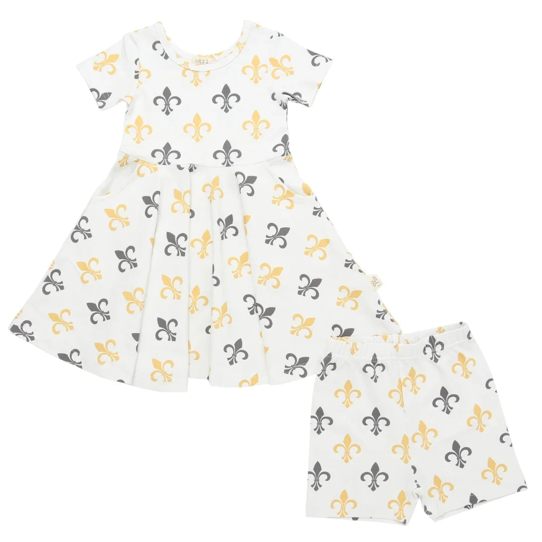Ntrl Co. Who Dat Twirl Dress Set