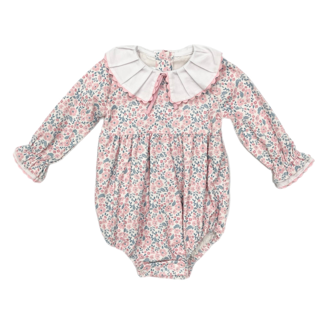 Love George Pink Floral L/S Cord Bubble