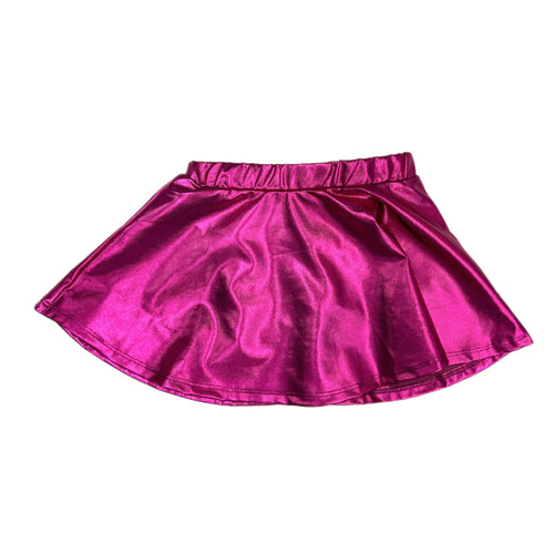 Lulu Bebe Metallic Hot Pink Skirt