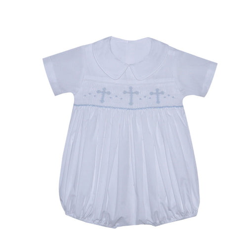 RN Thomas Cross Smocked Bubble-White
