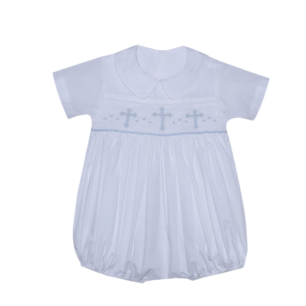 RN Thomas Cross Smocked Bubble-White