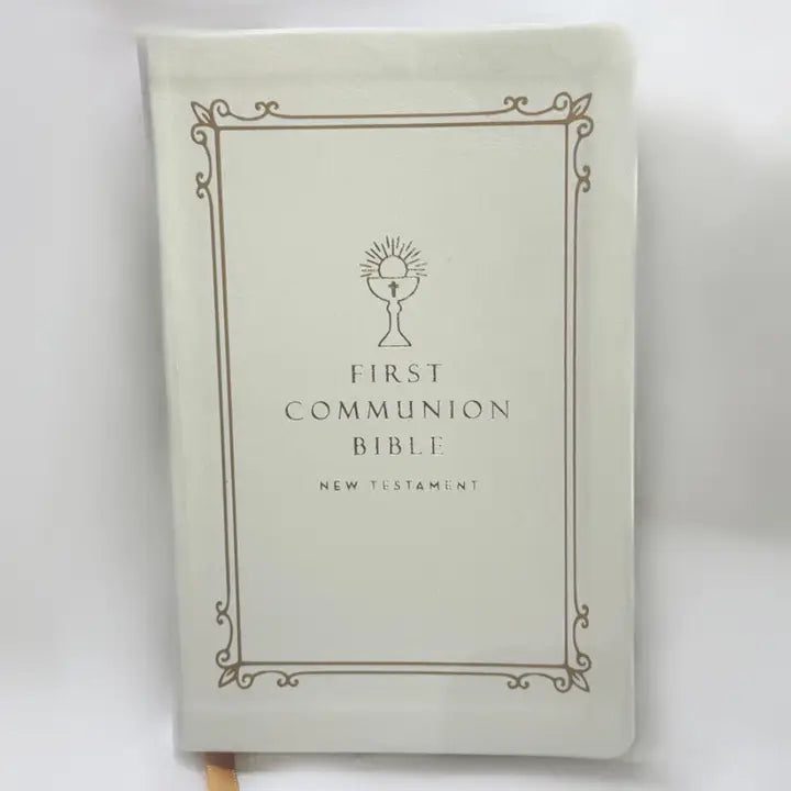 First Communion Bible w/ Gold Accents
