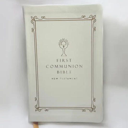 First Communion Bible w/ Gold Accents