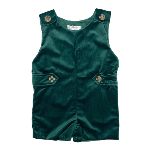 Lulu Bebe Pete Velvet Boy Shortall-Green