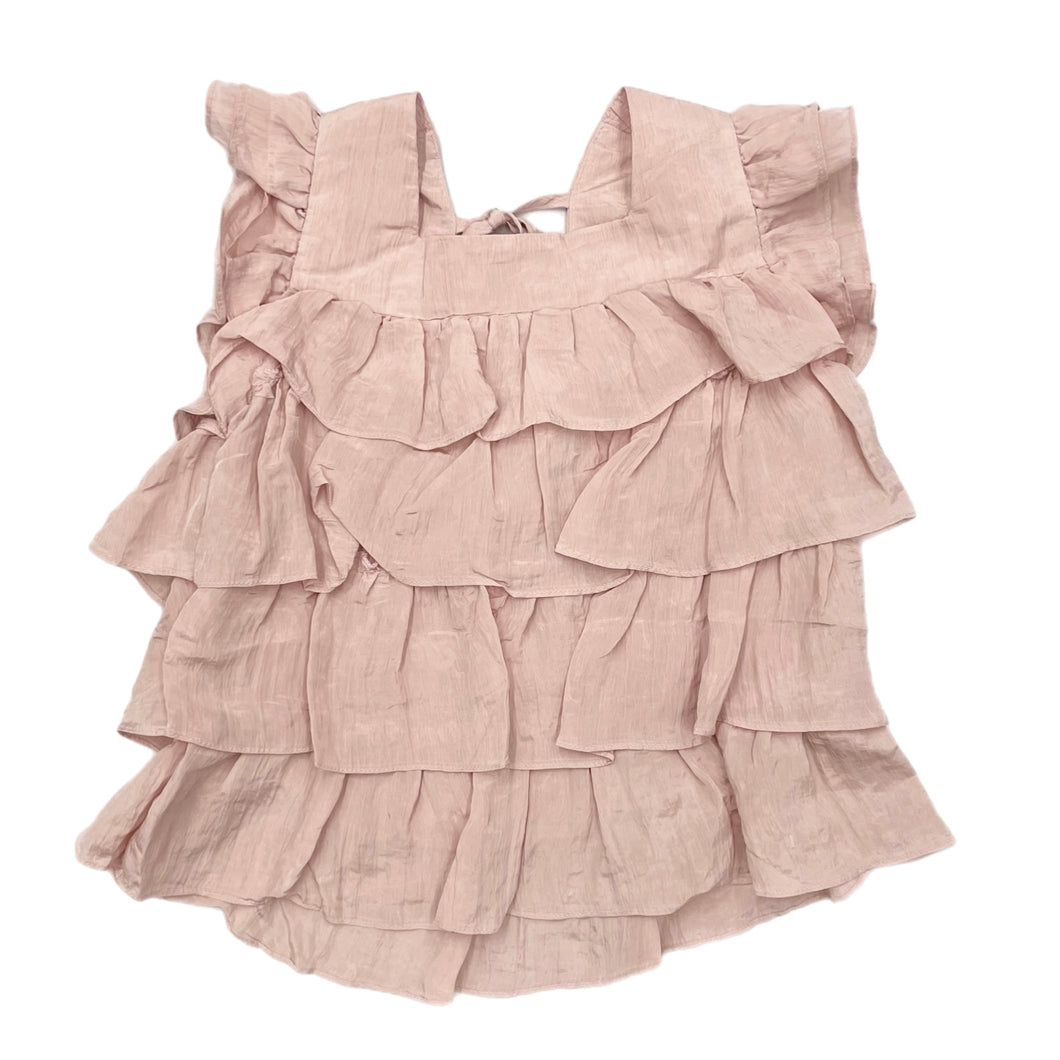 ML Kids Blush Tiered Ruffle Top