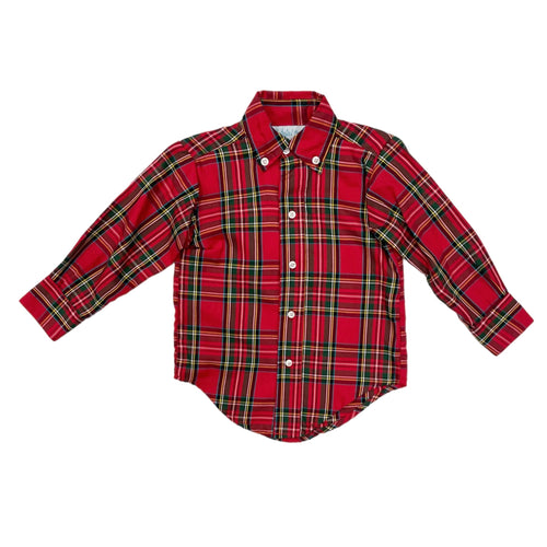 Funtasia Red Plaid Button Down Shirt