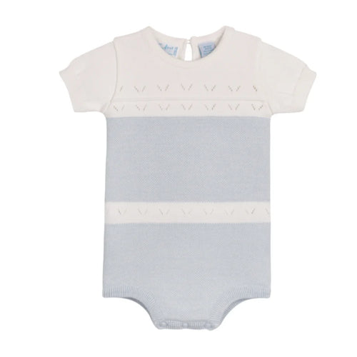 Feltman Powder Blue Contrast Knit Bubble