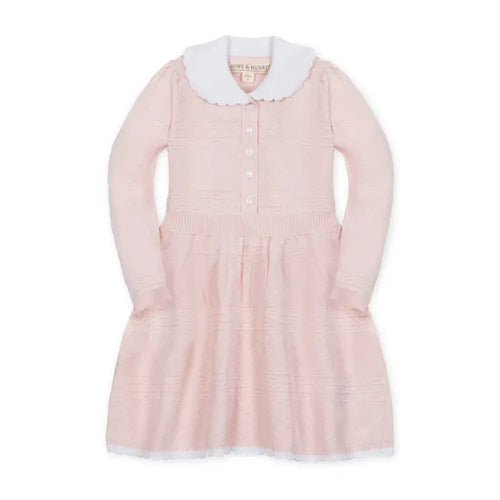 H&H Pink Sweater Dress with Collar