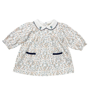 Marco & Lizzy Blue Floral Float Pocket Dress
