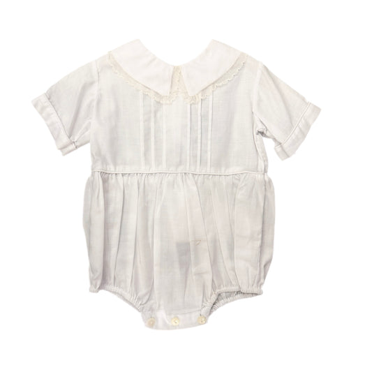 Chapin White Simple Lace Boy Bubble