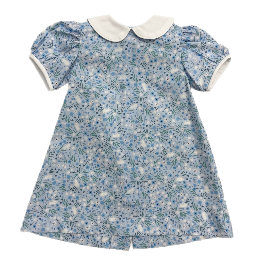 Funtasia Too Blue Bunny Print Floral Float Dress