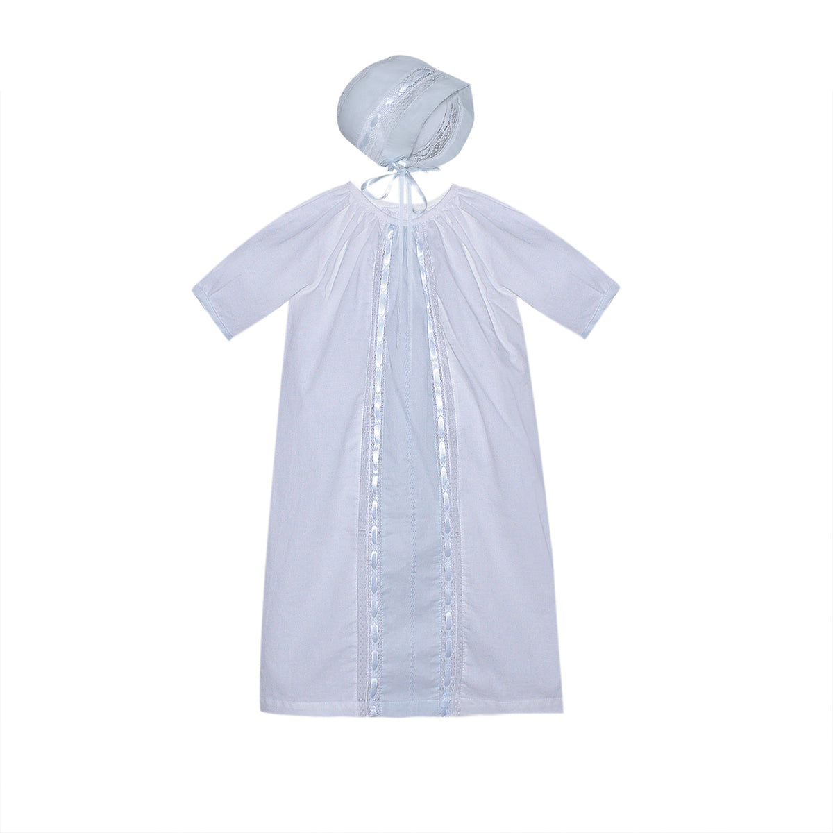 Baby Sen  Kipling Daygown-White/Blue