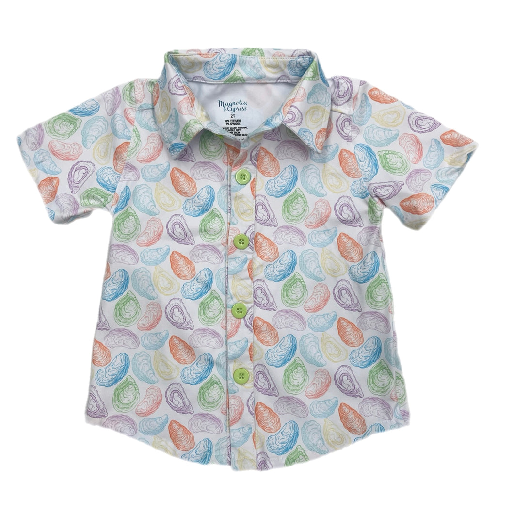 Magnolia & Cypress Colorful Oyster S/S Button Down
