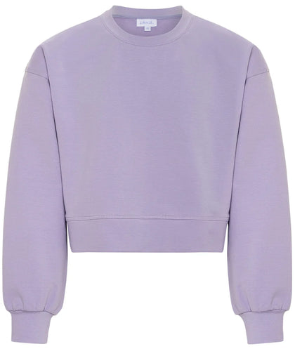 Pleat Dora Sweatshirt-Purple