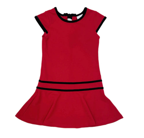 Florence Eiseman Crepe Knit Dress w/ Velvet Trim