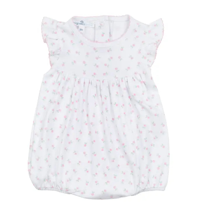 Magnolia Baby Juliette's Classics Printed Flutters Bubble-Pink