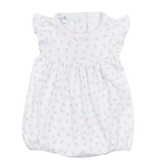 Magnolia Baby Juliette's Classics Printed Flutters Bubble-Pink