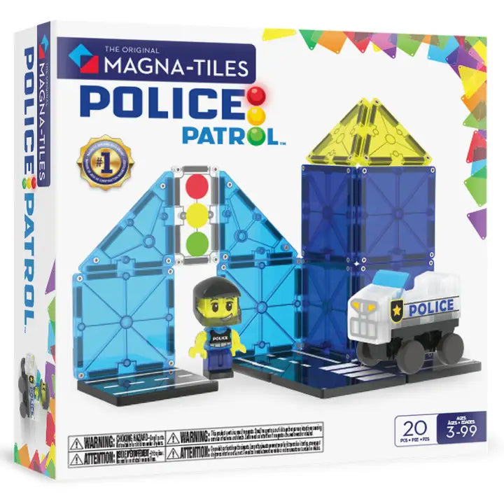 Magna Tiles Police Patrol 20-Piece Set
