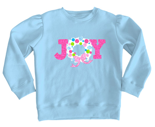 Azarhia Sequin Joy Light Blue Holly L/S Shirt